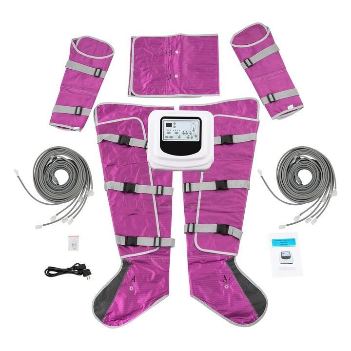 Aparat de presoterapie, 3 moduri, 5 niveluri de intensitate, 31x27x19cm