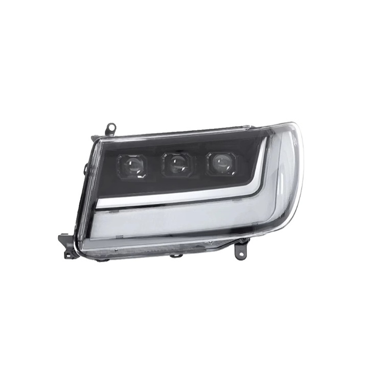 Proiectoare LED pentru Toyota Land Cruiser 1998-2007, design lentila proiector, 3 inch, 12V, set