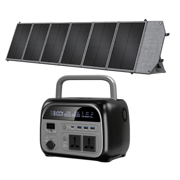 Statie de energie portabila, 346Wh, 500W, design usor, UNI AP400 SP200