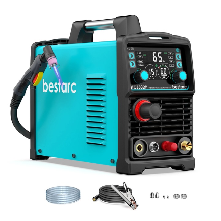 Cutter plasma, 65A, tehnologie cu senzor, metal, 220V