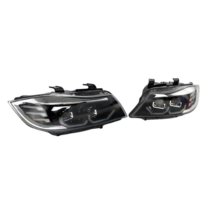 Asamblu Faruri, Dual U-Halo LED, 6000 lumeni