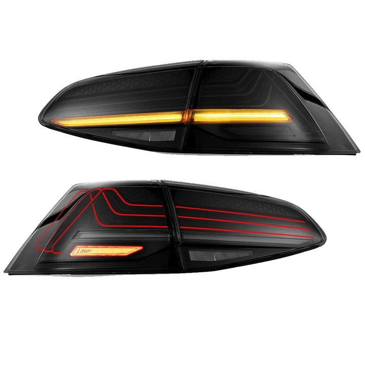 Asamblu stop Spate, LED, Semnale de Intoarcere Secventiale, Design Impermeabil, Fumuriu, pentru Golf MK7 si MK7.5 2013-2021