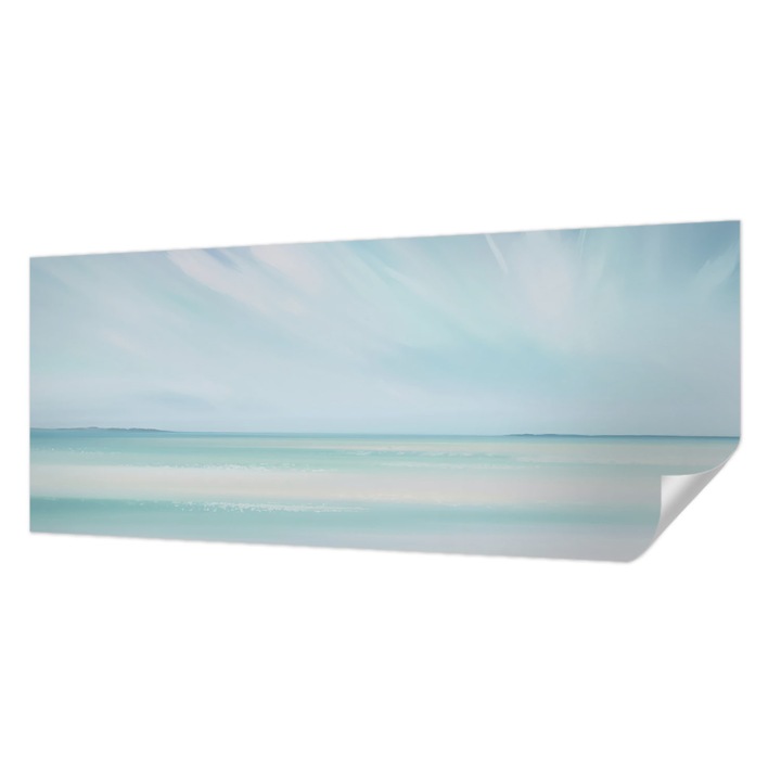 Tapet Autocolant De Perete, Wallfluent, Mare calma, Albastru, 250 x 104 cm, Decorativ, Usor De Instalat, 010170060020000284860