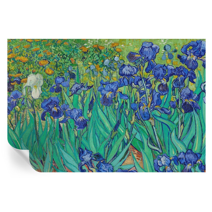 Öntapadós Fotótapéta Falra, Tulup, Kerti virágok, Kék, 104 x 70 cm, Dekoráció, Modern Belsőépítészeti Dekoráció, 010170060170000010617