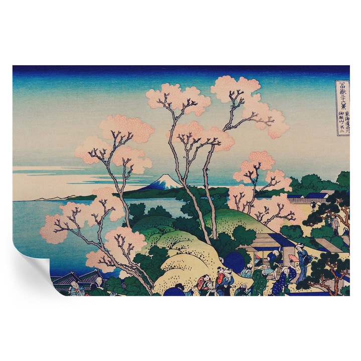 Öntapadós Tapéta Falra, Tulup, Cseresznyevirágzás, Kék, 152 x 104 cm, Dekoráció, Nappaliba, Hálószobába, 010170060180000017866