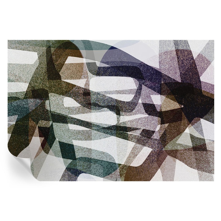 Öntapadós Dekor Tapéta, Tulup, Színes íjak, Fekete, 152 x 104 cm, Dekoráció, Modern Belsőépítészeti Dekoráció, 010170060180000284784