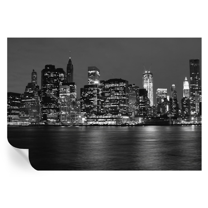 Tapet autocolant tulup Metropola de noapte multicolor 152x104cm