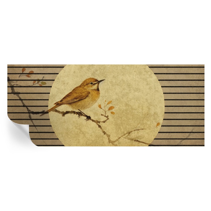 Öntapadós Tapéta Fali Dekoráció, Tulup, Harmónia madár, Fehér, 250 x 104 cm, Dekor, Könnyen Tisztítható, 010170060020000285001