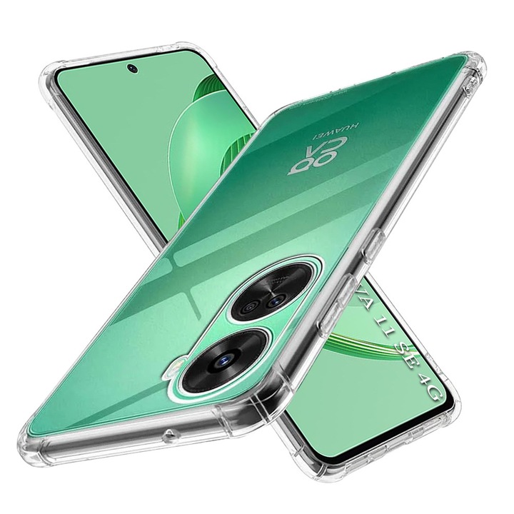 Husa Clear Anti-Soc pentru Huawei nova 11 SE / 12 SE, Protectie Colturi AirBag, Rezisntenta Socuri si Zgarieturi, Design Slim, Transparenta