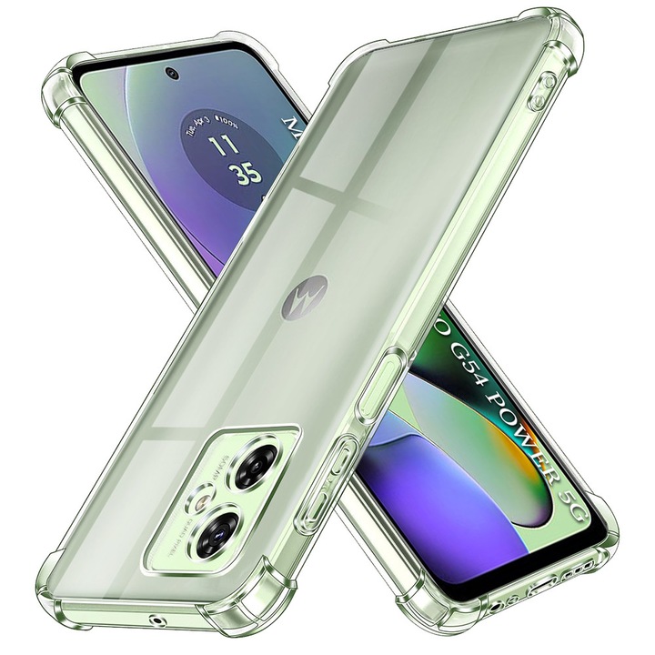 Husa telefon Shockproof Clear Silicone Motorola Moto G54 Power Edition / G64 Clear Transparent