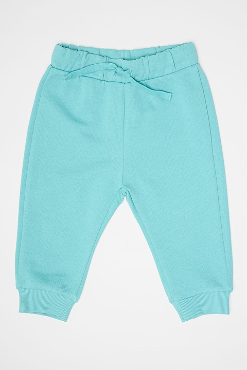 United Colors of Benetton, Памучен спортен панталон с връзка, Персийско зелено