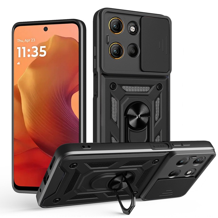 Husa telefon CamShield Series Motorola Moto G15 / G15 Power Negru