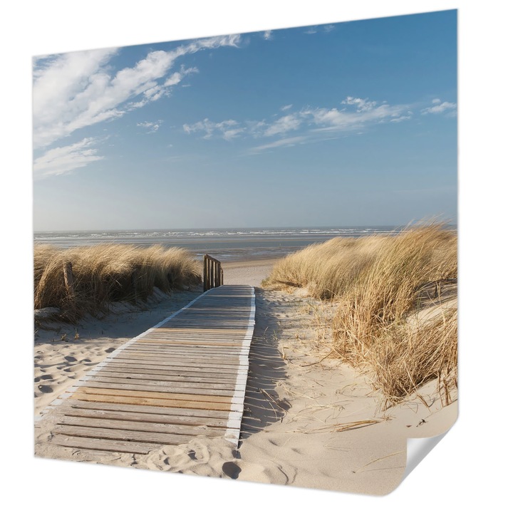 Fali Fotótapéta Autodeziv, Wallfluent, Calea Marii, Albastru, 250 x 250 cm, Pentru Living, Birou, Hol, 010170060030000000702