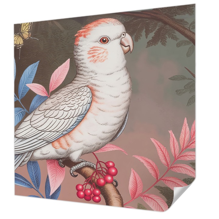 Fali Fotótapéta Autocolant, Wallfluent, Natura tropicala, Maro, 250 x 250 cm, Pentru Baie, Bucatarie, 010170060030000284719