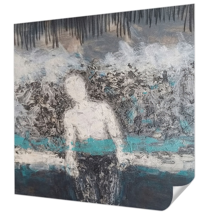 Fali Fotótapéta Autocolant, Wallfluent, Lumea misterioasa, Gri, 250 x 250 cm, Pentru Perete, Rezistente La Apa, Umiditate Si Pete, 010170060030000284948