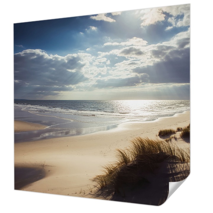 Fali Fotótapéta Autodeziv, Wallfluent, Tarm radiant, Albastru, 250 x 250 cm, Pentru Sufragerie, Dormitor, 010170060030000285107