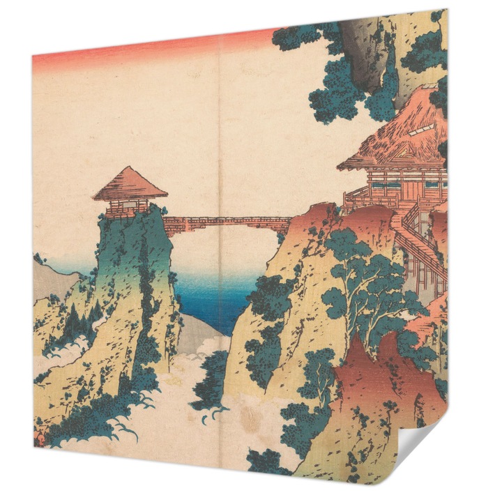 Fali Fotótapéta Autocolant, Wallfluent, Un peisaj pitoresc, Bej, 250 x 250 cm, Pentru Sufragerie, Dormitor, 010170060030000285549