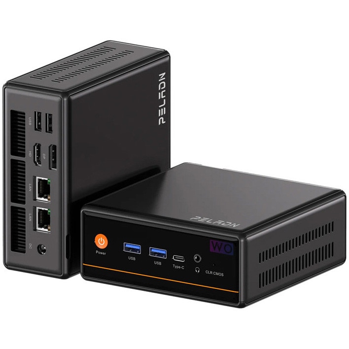 Mini PC Peladn WO4 cu procesor AMD Ryzen™ 5 5600H, 16GB RAM, 512GB