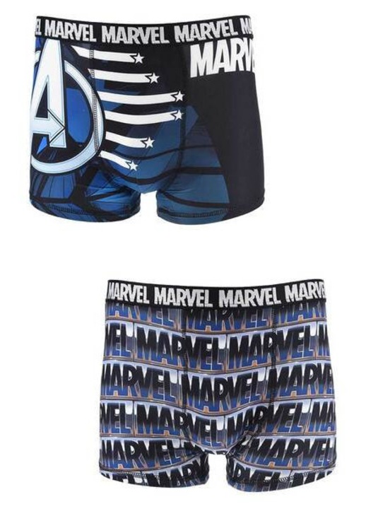 Bosszúállók Captain America Blue férfi boxeralsó 2 darab/csomag S