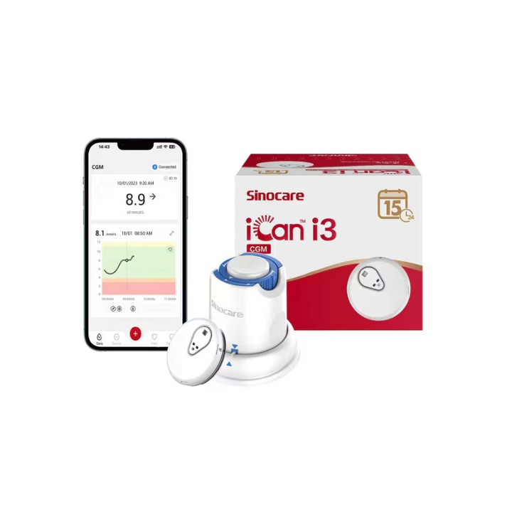 Vércukorszintmérő Sinocare iCan i3 - folyamatos glükóz monitorozás (CGM) érzékelő