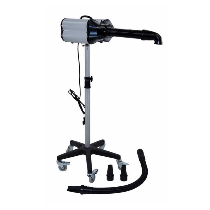 Uscător profesional pentru câini Dogophant TW01, 2800W, 3 trepte de temperatură, suport mobil