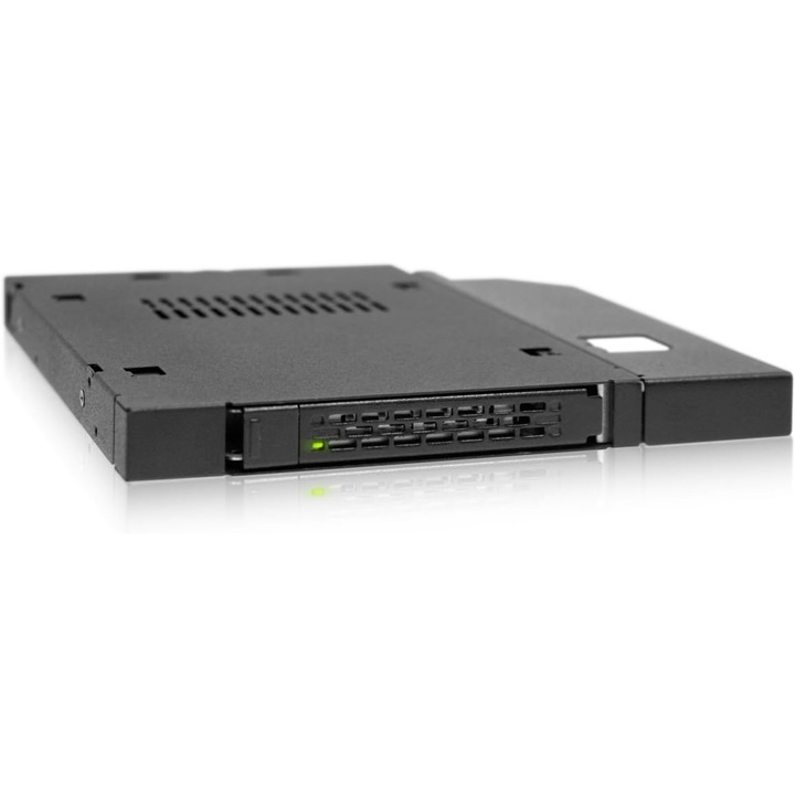Кутия за HDD/SSD Icy Dock MB411SPO-B, SATA/SAS, 2.5 инча, 9.5 мм, метална, 1.27x12.7x13см
