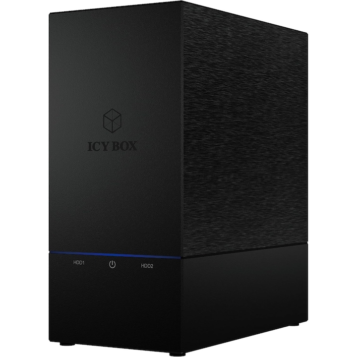Carcasa Externă Rack Hard Drive ICY BOX, USB 3.0, RAID 0/1, Ventilator 60 mm