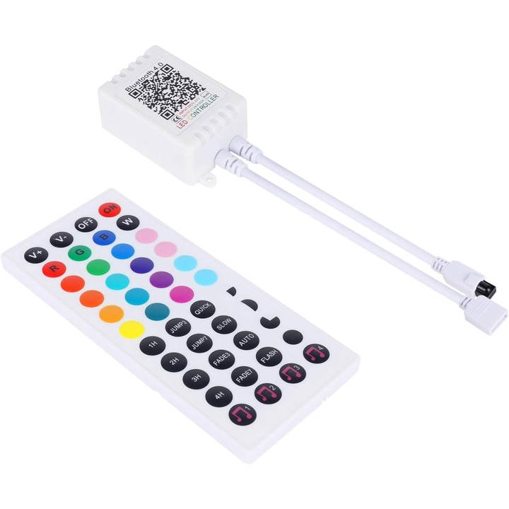 Telecomandă IR 44 butoane Aled Light pentru bandă LED RGB 3528 5050, utilizare interioară