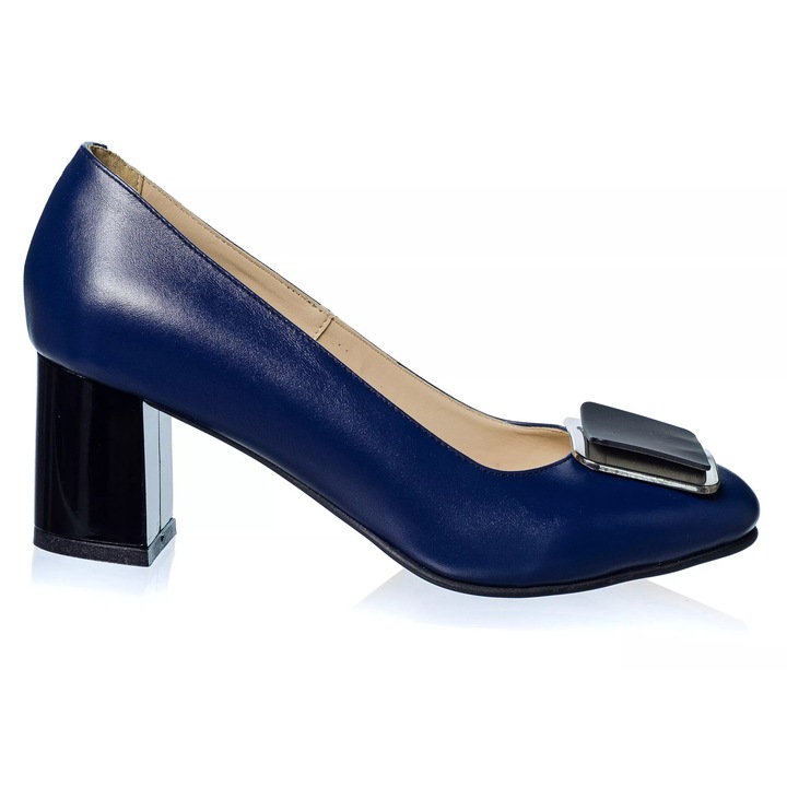 Дамски обувки от естествена кожа - BLUE BOX- A23 BB, Син/Син