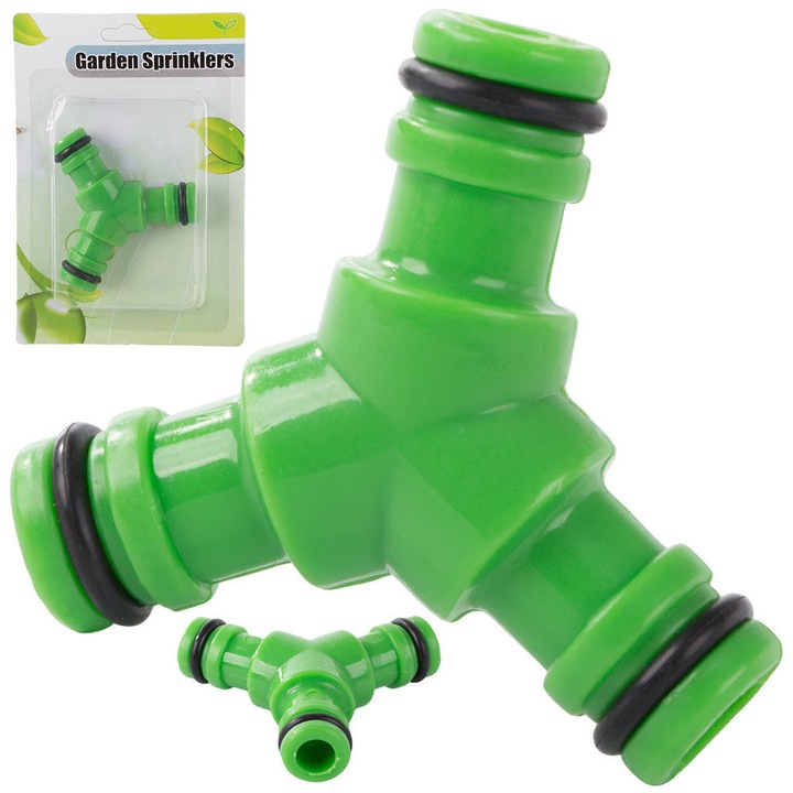 VG 01956 T бърз конектор за градински маркуч, 1/2, зелен