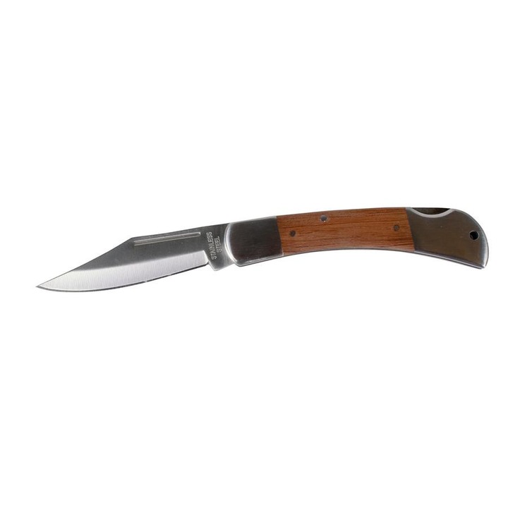 Proline 30090 - összecsukható univerzális kés (8cm pengehossz), barna/ezüst