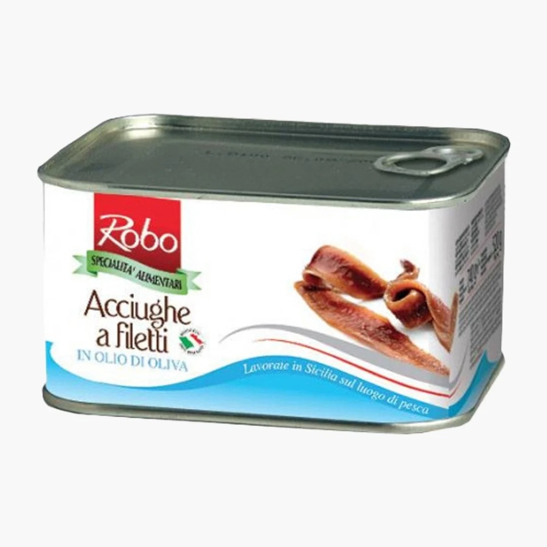 File de anchois in ulei de floarea soarelul Robo 700 g - eMAG.ro