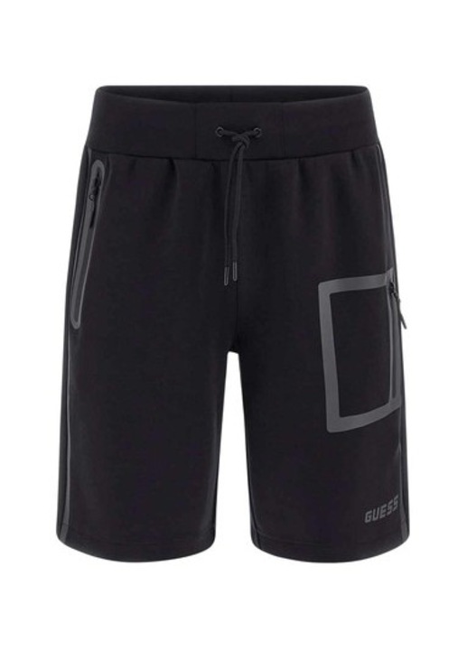 GUESS къси спортни панталони, мъжки, Черен