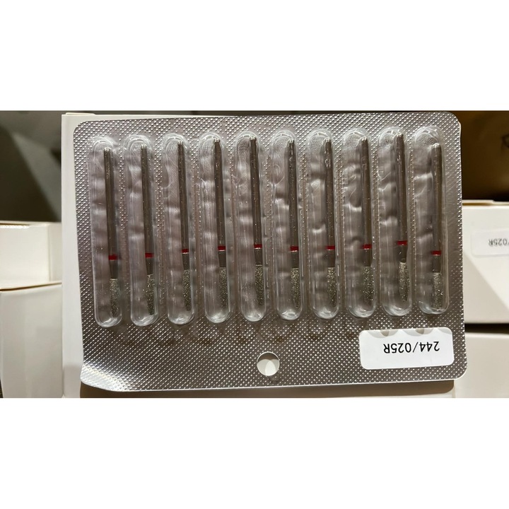 Комплект от 3 аксесоара, Global Fashion, диамантен фрезов накрайник, форма на пламък, червен пръстен, за кожички