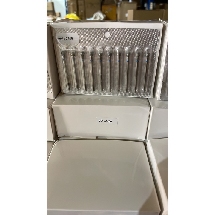 Комплект от 3 аксесоара за нокти, Global Fashion, диамантен накрайник за кутикули, топка, син колан