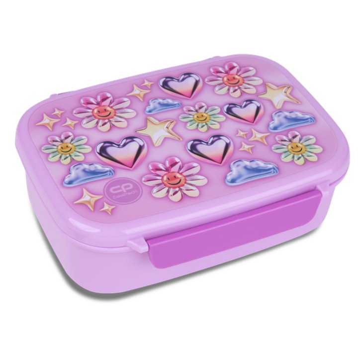 Кутия за храна CoolPack, Foodyx BALLOONS, 18х14х6см, Многоцветна