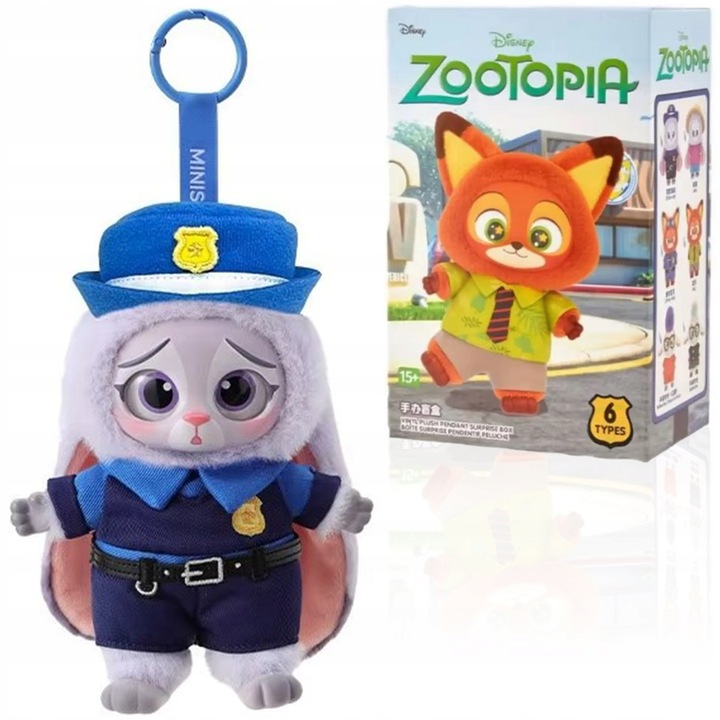 Gyűjthető figura Moramo, Zootropolis tematika, chibi design, vinyl plüss anyag, 11x7,5x17cm