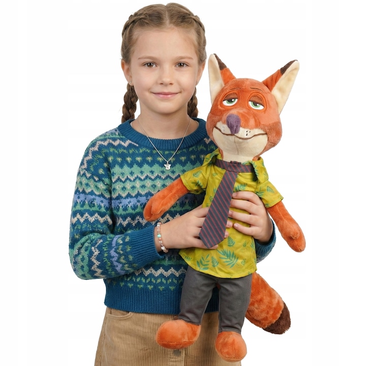 Moramo Nick Wilde plüssjáték 60cm, narancssárga, játékhoz és gyűjtéshez