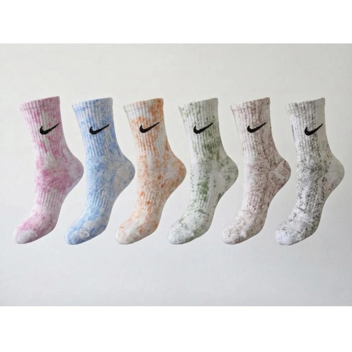 Set sosete lungi Nike, 6 perechi, bumbac, multicolor, One Size