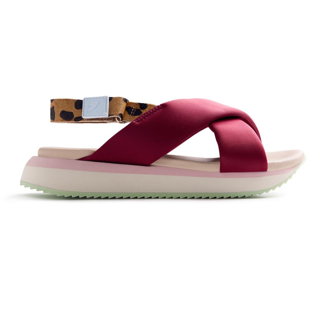 Gioseppo, Sandale flatform cu animal print Talisay, Visiniu, 38