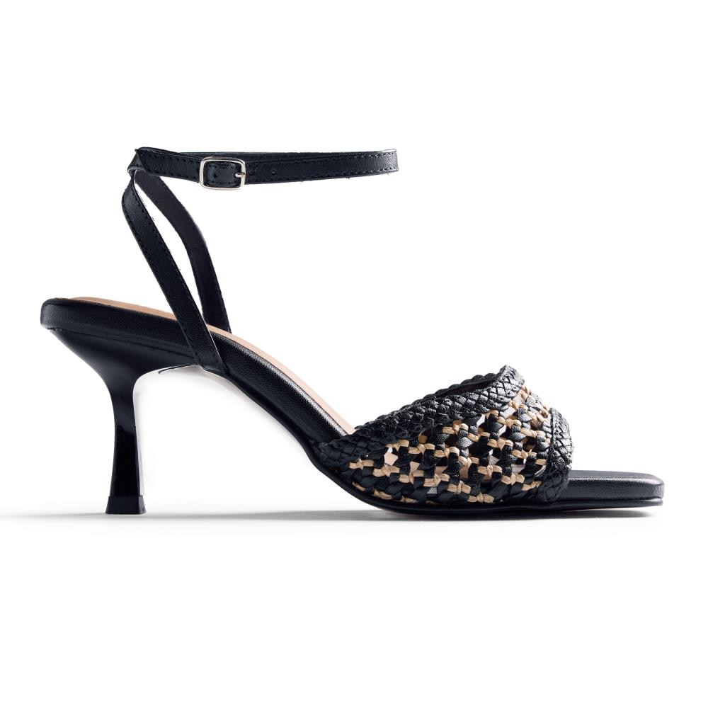 Gioseppo, Sandale din piele cu toc Kajiado, Negru, 41