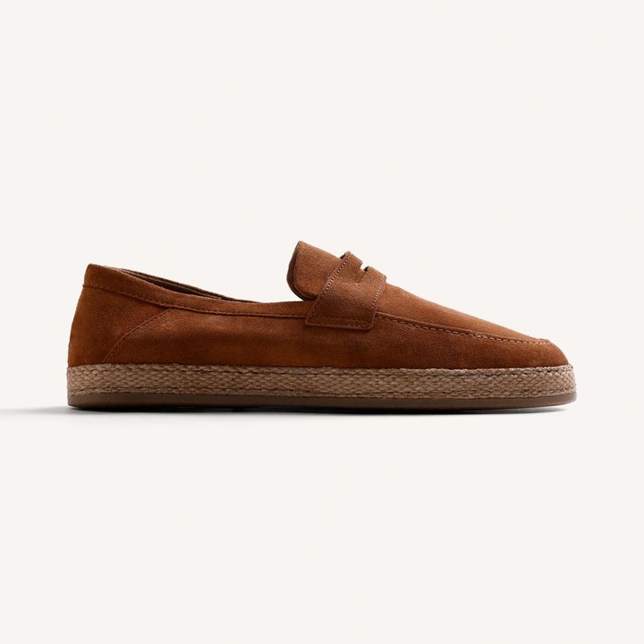 Gioseppo, Espadrile din piele intoarsa Juja, Caramel