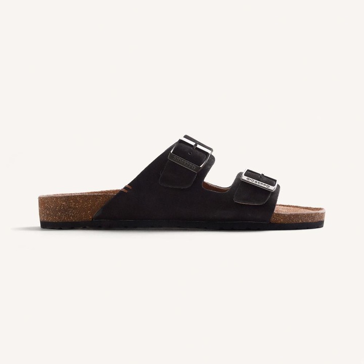 Gioseppo, Papuci din piele intoarsa Musoma, Negru