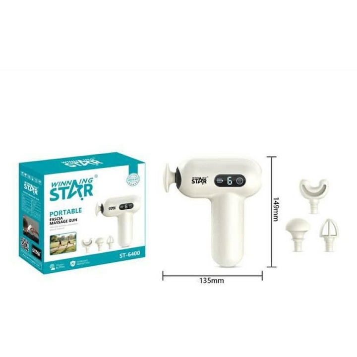 Winning Star Deep Relief Hordozható Professzionális Masszázspisztoly