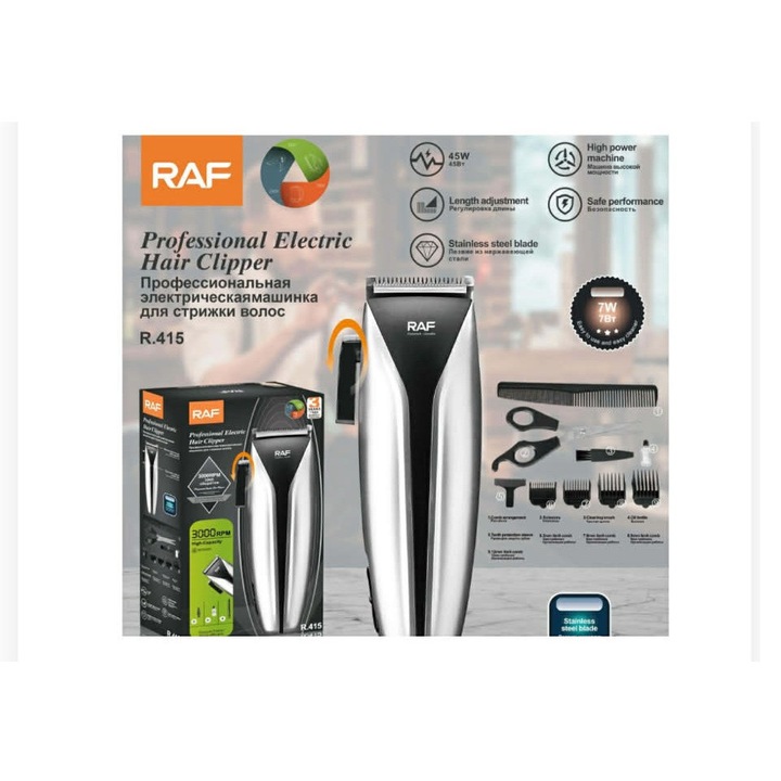 RAF Silver Stream Set Profesional Electric de Tuns și Stilizat Părul
