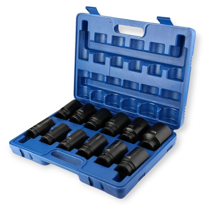 Set Chei Tubulare Mașină 12 Piese 3/4" 12-PTS 12-stele 24-41mm HA-0051 Haina