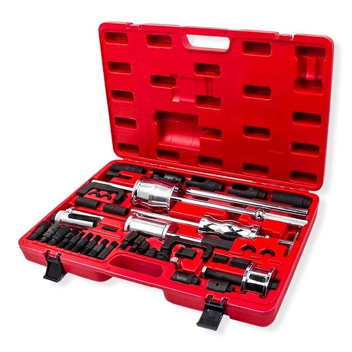 Set profesional de 40 piese pentru extragerea injectoarelor diesel cu ciocan culisant - Instrument de demontare a injectoarelor Common Rail - HITMAN HA-11066
