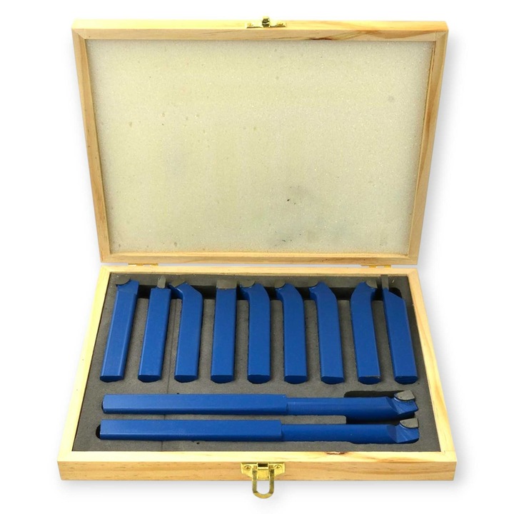 Set Cuțite de Strung Industriale cu Plăcuțe Interșanjabile 16x16mm - 7 piese HITMAN