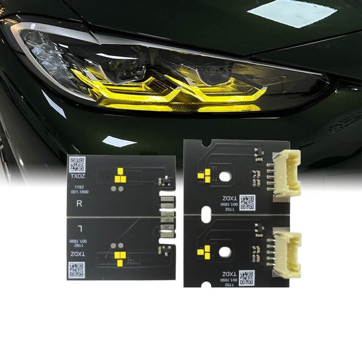 Комплект от 4 жълти LED DRL модула CSL Style за BMW Серия 4 G22/G23/G26 & M4 G82