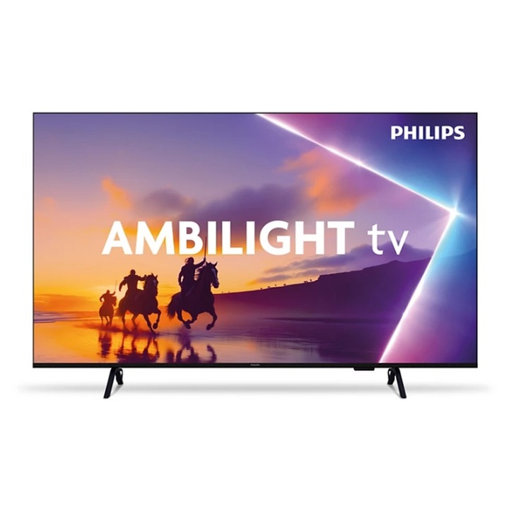 Телевизор Philips 65PUS8400/12, 65" 4K UHD LED, 3840x2160p, DVB-T/T2/T2-HD/C/S/S2, 60Hz, Ambilight 3, Pixel Precise UHD, HDR+, Titan OS, Dolby Atmos & DTS:X, 3*HDMI, 2*USB, VRR, 802.11ac, BT 5.2, 20W RMS, Black 65PUS8400/12